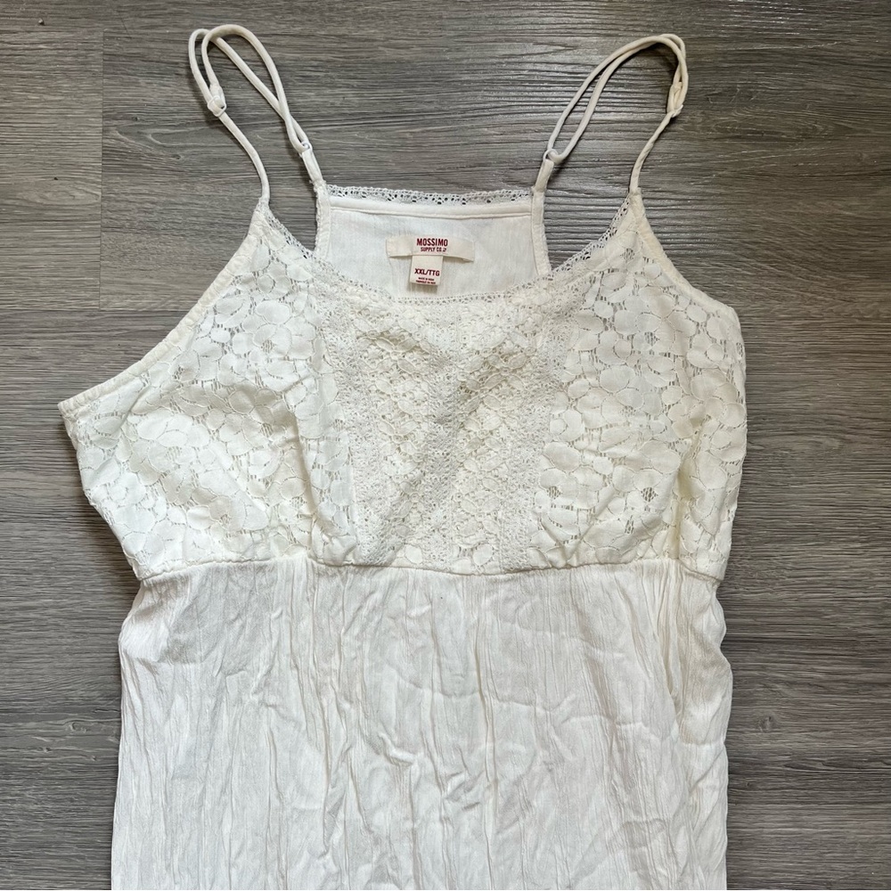 Mossimo White Lace Boho Maxi Dress
